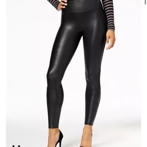 SPANX Shiny Black Leggings